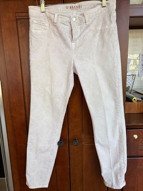 J Brand Soft Lilac Patterned Skinny Jeans